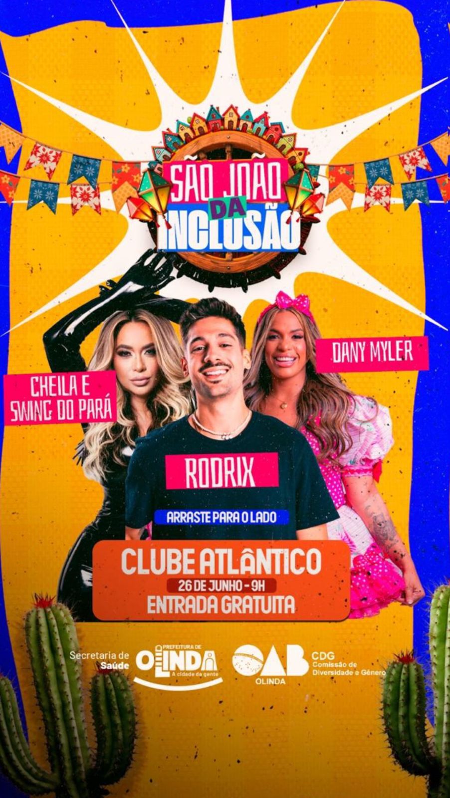 SÃO JOÃO DA INCLUSÃO PROMOVE FESTA ACESSÍVEL E EMOCIONANTE EM OLINDA
