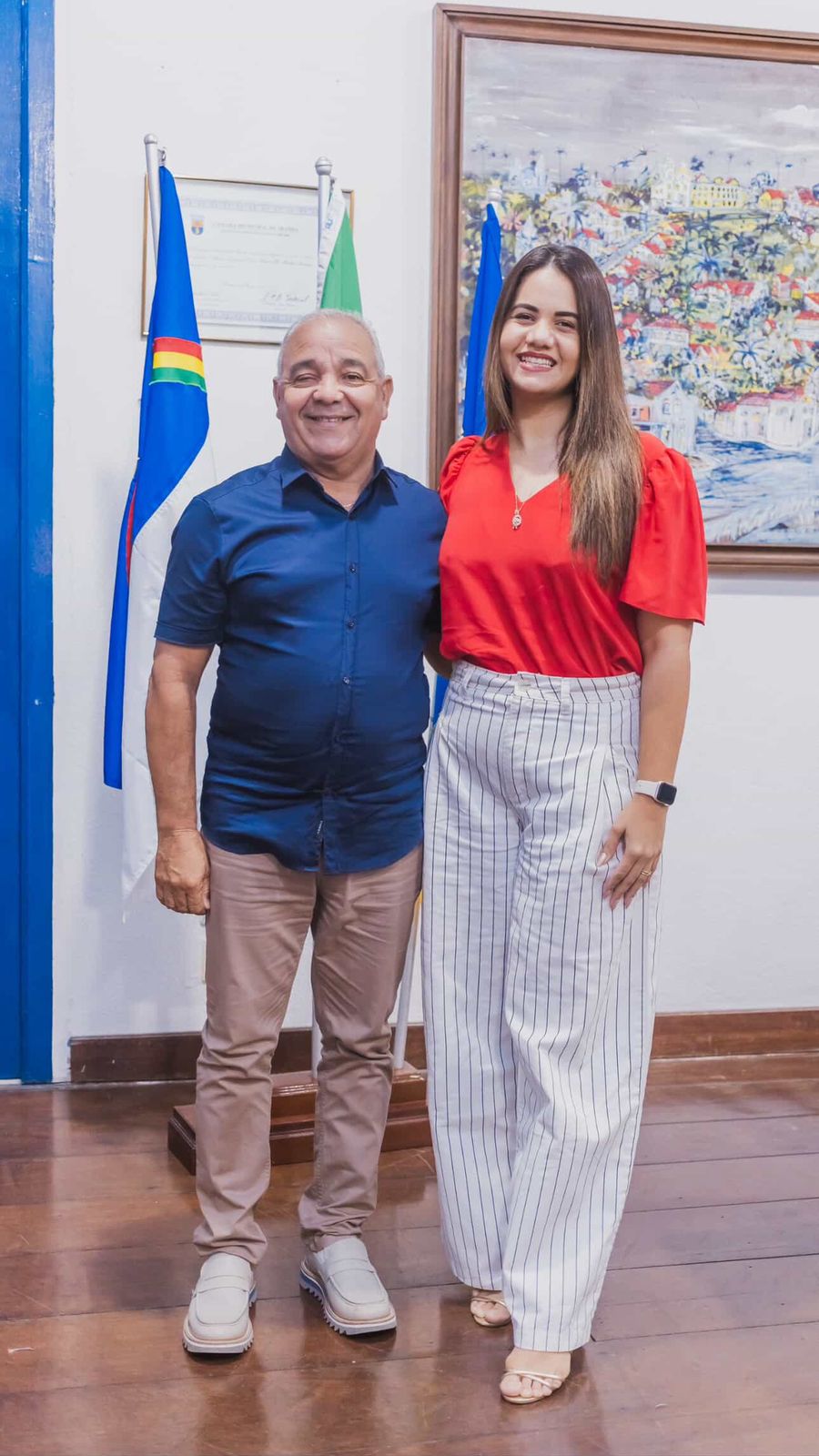 MILCON RANGEL VAI À PREFEITURA E DISCUTE MELHORIAS PARA A CIDADE COM A PREFEITA MIRELLA