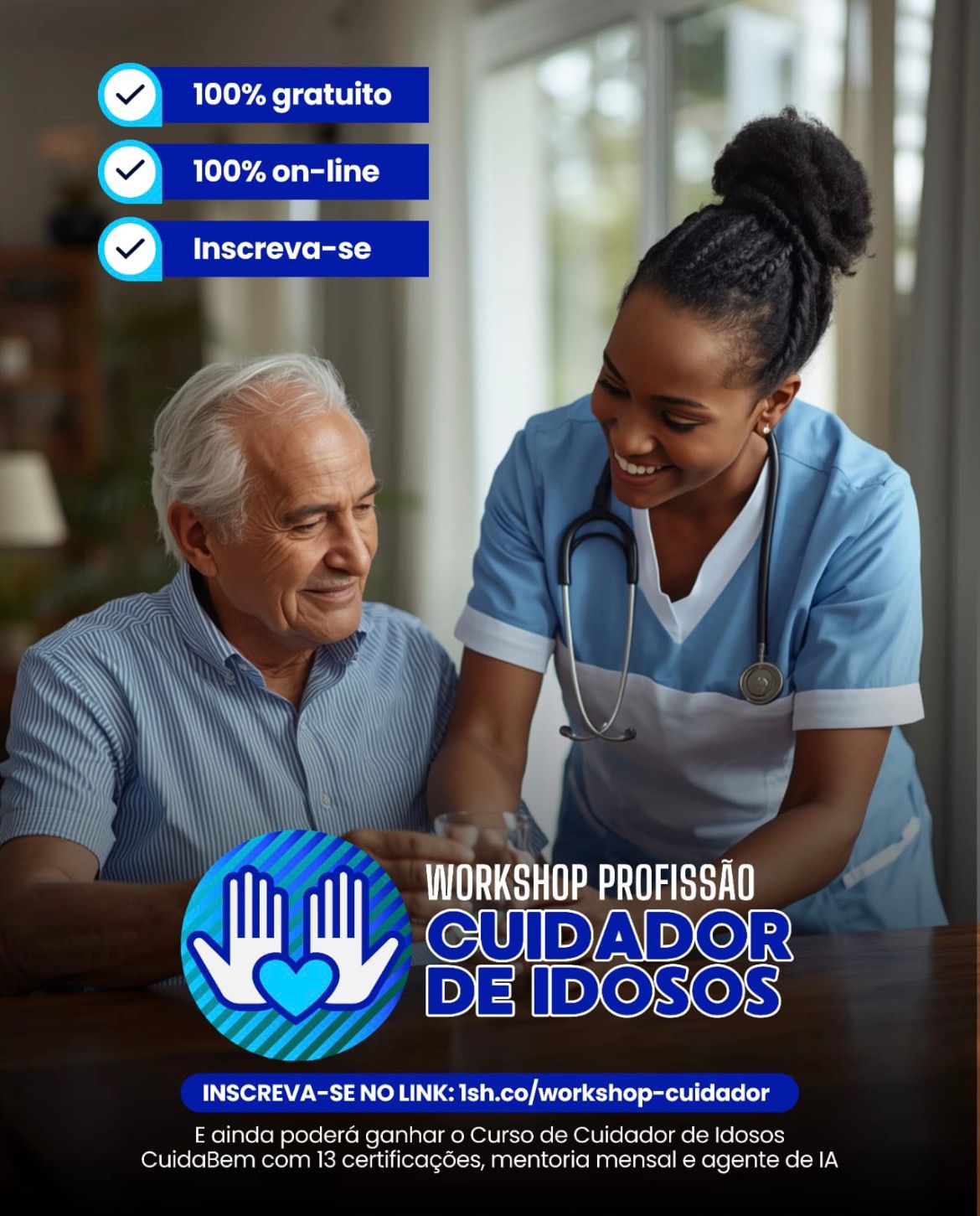 PROFISSÃO EM ALTA: WORKSHOP GRATUITO REVELA O CRESCIMENTO DO MERCADO DE CUIDADORES DE IDOSOS NO BRASIL