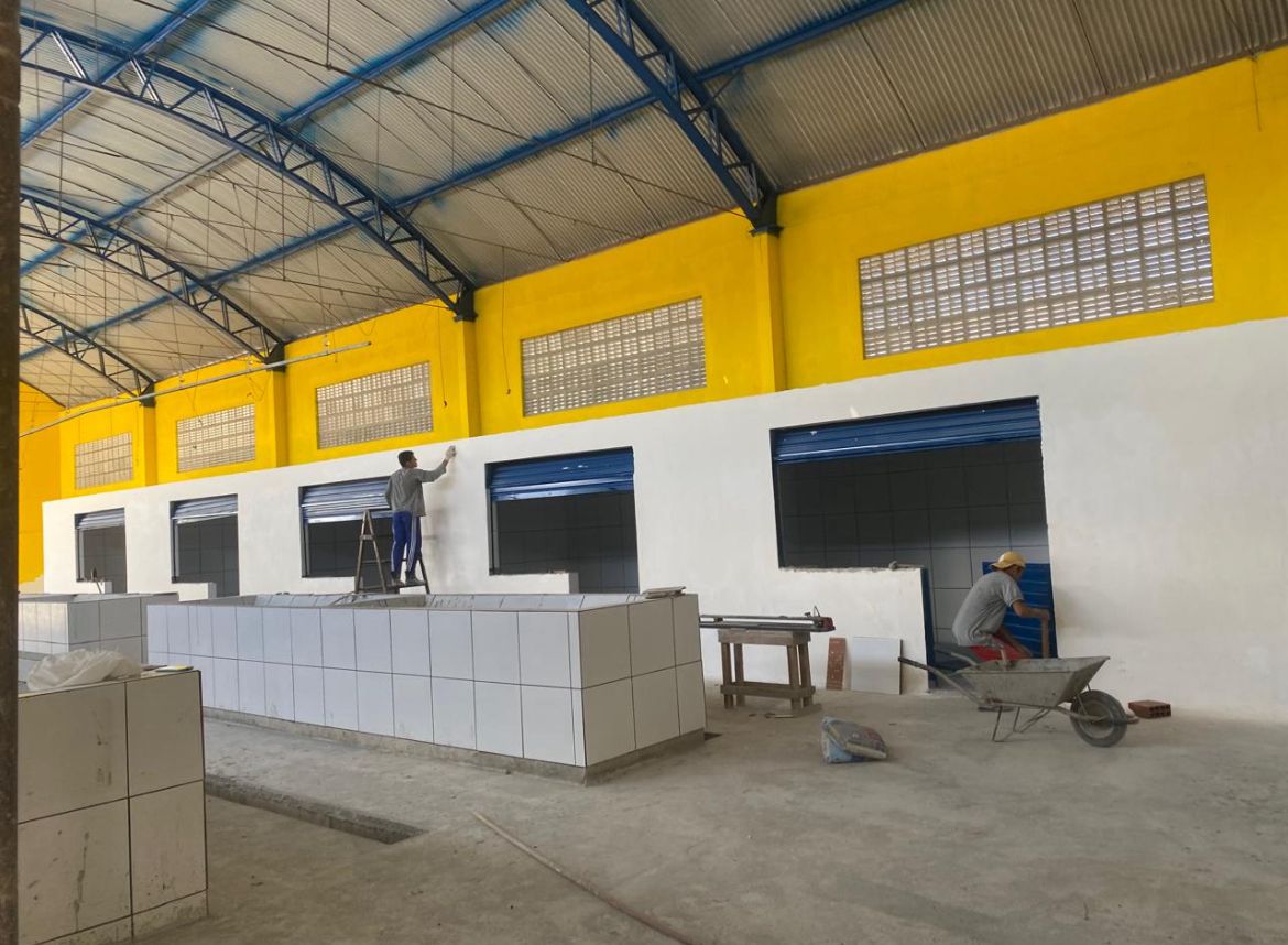 MERCADO DOS FRIOS DE PEIXINHOS ENTRA EM RETA FINAL DE OBRAS