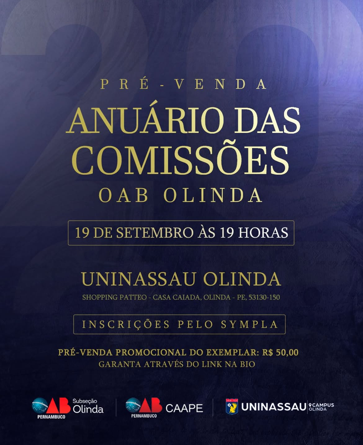 OAB OLINDA LANÇA ANUÁRIO DAS COMISSÕES E CELEBRA 8 ANOS DE PRODUÇÃO INTELECTUAL DA ADVOCACIA