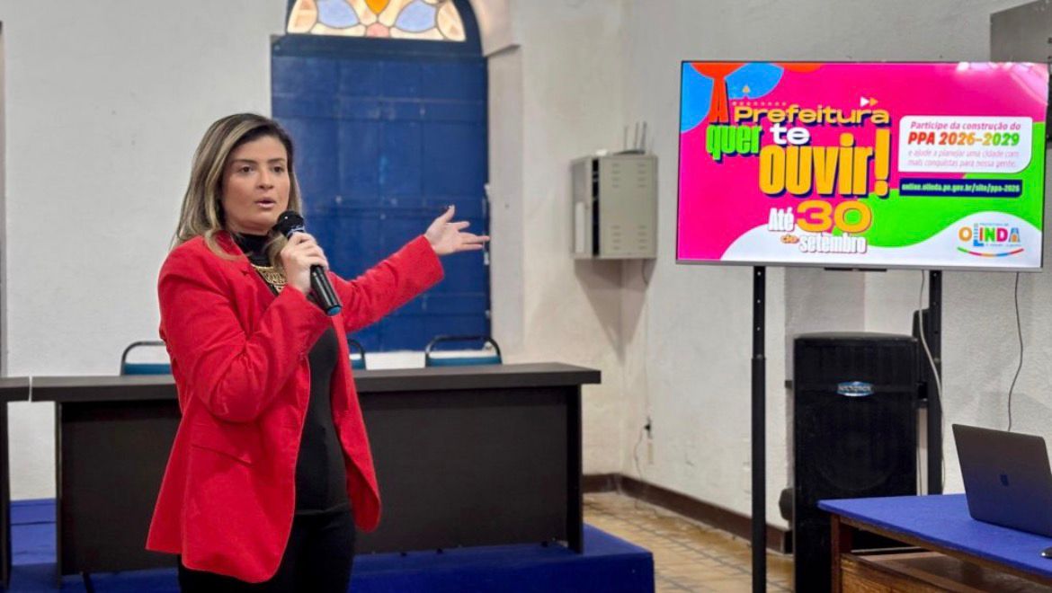 POPULAÇÃO DE OLINDA É CHAMADA A PARTICIPAR DA CONSTRUÇÃO DO PPA 2026-2029 E DA LOA 2026