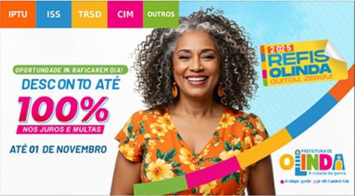 OLINDA DISPONIBILIZA WHATSAPP PARA ADESÃO AO REFIS 2025