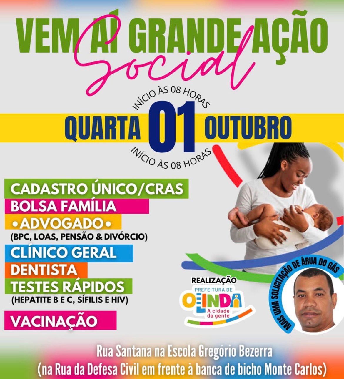 GRANDE AÇÃO SOCIAL LEVA SERVIÇOS GRATUITOS À COMUNIDADE DE RUA SANTANA NESTA QUARTA-FEIRA