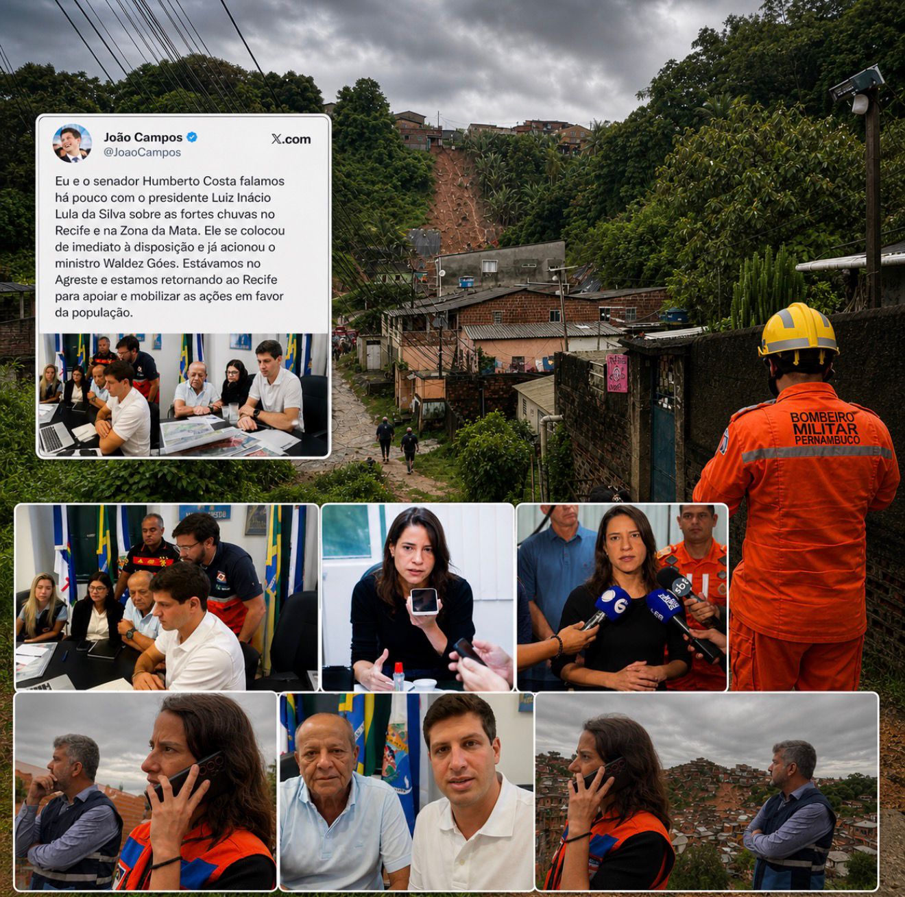 CRISE OU CAMPANHA? CHUVAS EM PERNAMBUCO EXPÕEM MOVIMENTAÇÃO POLÍTICA DE OLHO EM 2026